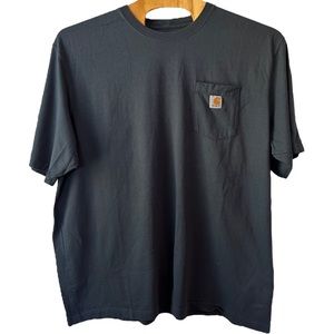 Carhartt Men’s Navy Original Fit Short Sleeve Pocket Tee   Sz‎ 3XL